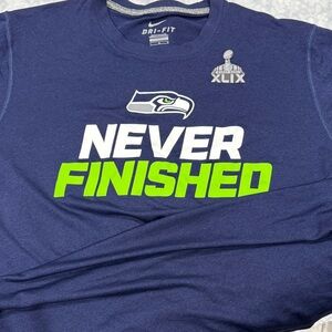 Nike Blue Seattle Graphic Men's Shirt